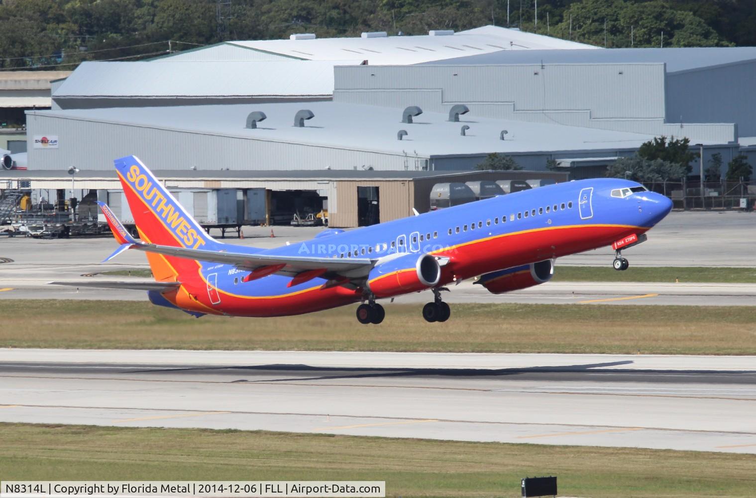 N8314L, 2012 Boeing 737-8H4 C/N 36990, Southwest