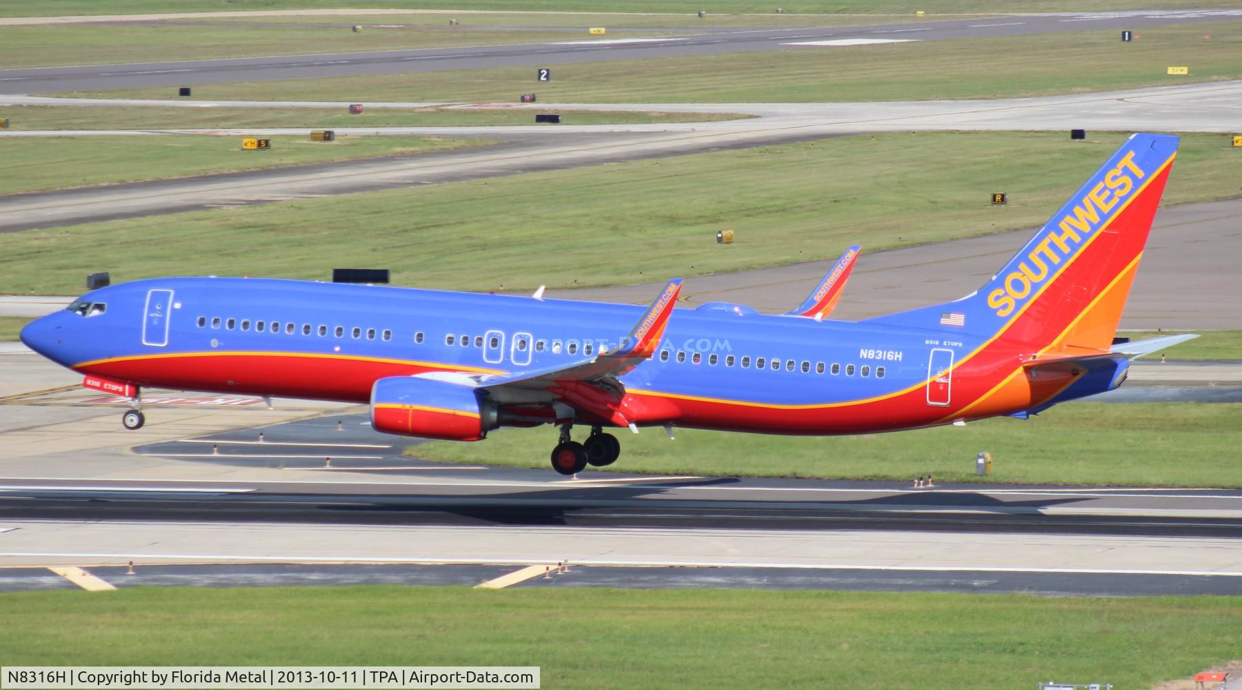 N8316H, 2012 Boeing 737-8H4 C/N 36684, Southwest