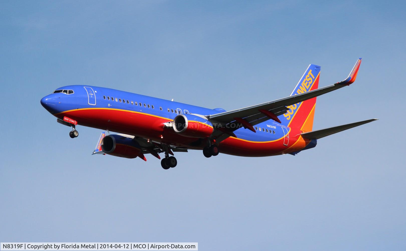 N8319F, 2012 Boeing 737-8H4 C/N 36994, Southwest