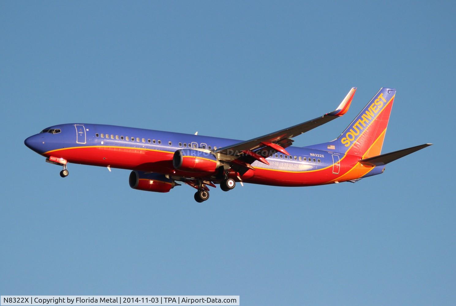 N8322X, 2012 Boeing 737-8H4 C/N 36997, Southwest