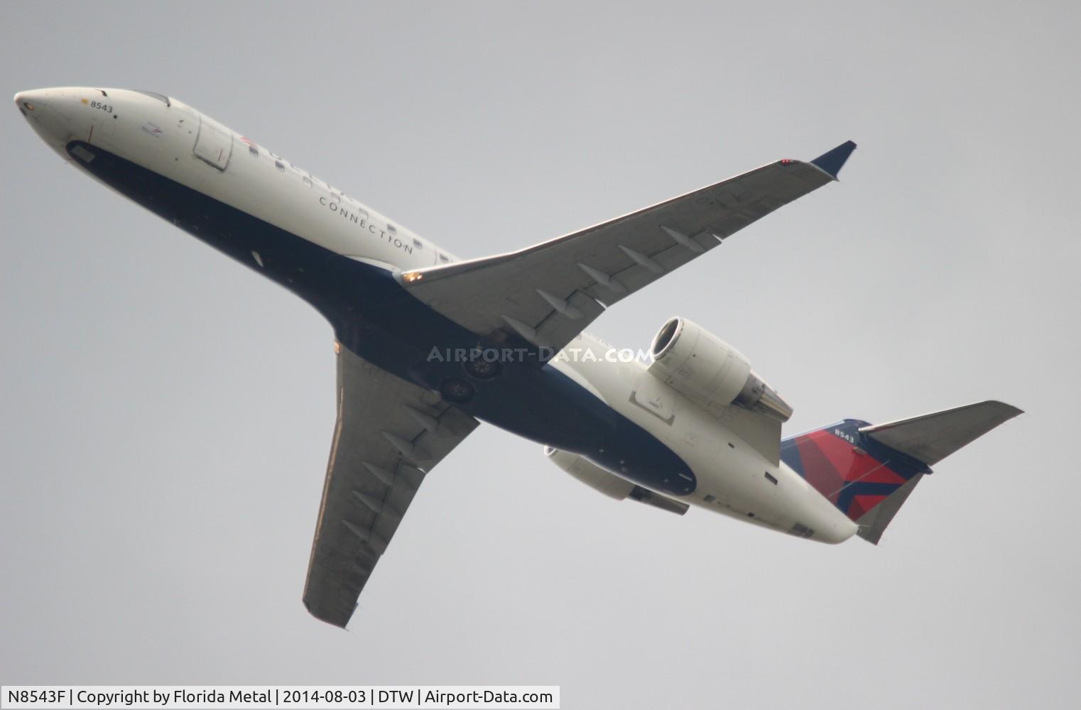 N8543F, 2001 Bombardier CRJ-200LR (CL-600-2B19) C/N 7543, Delta Connection