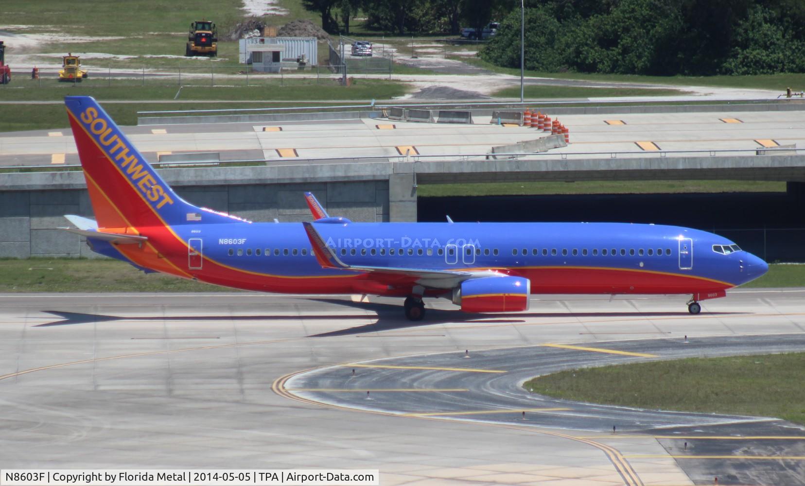 N8603F, 2012 Boeing 737-8H4 C/N 38875, Southwest