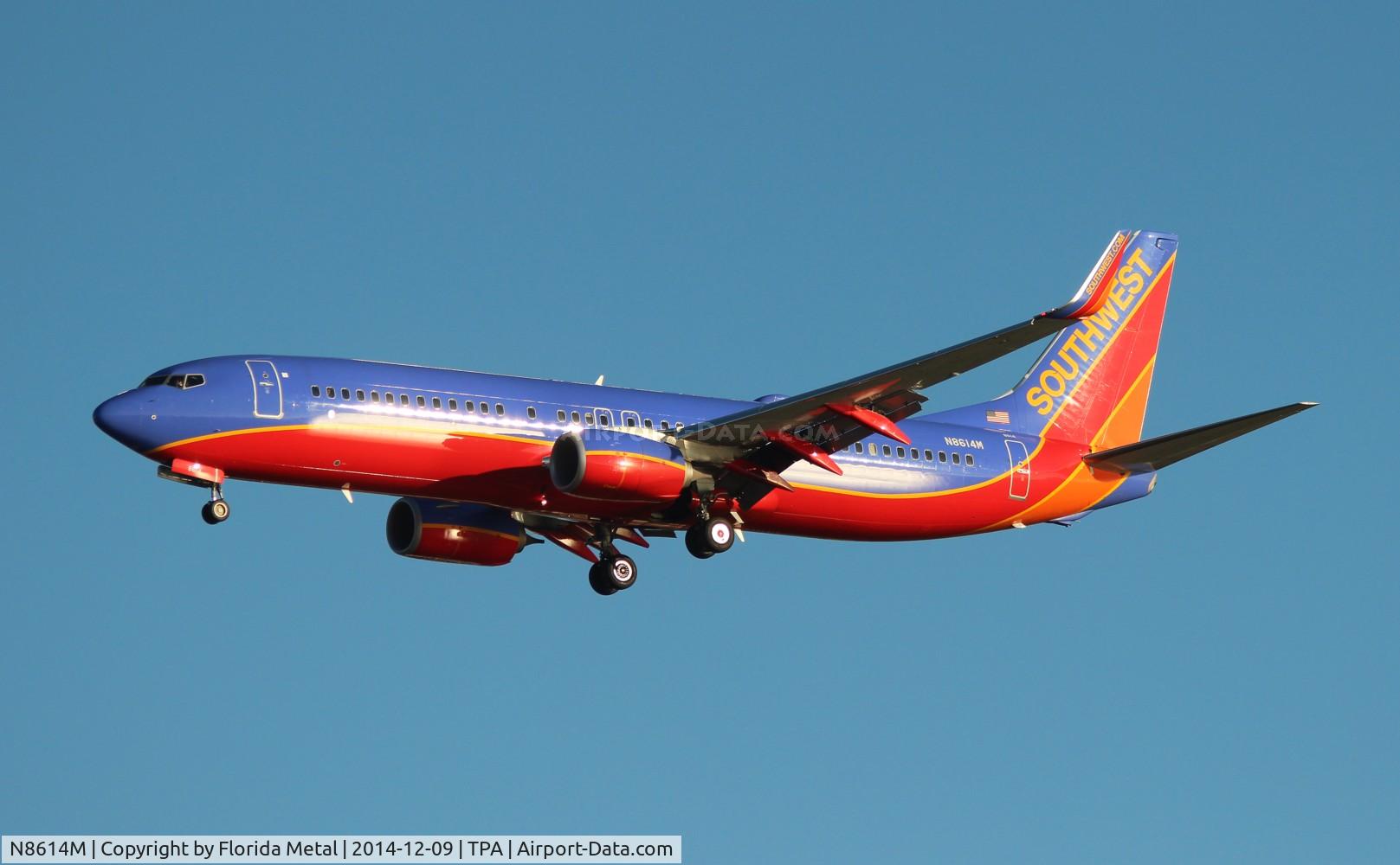 N8614M, 2013 Boeing 737-8H4 C/N 36908, Southwest
