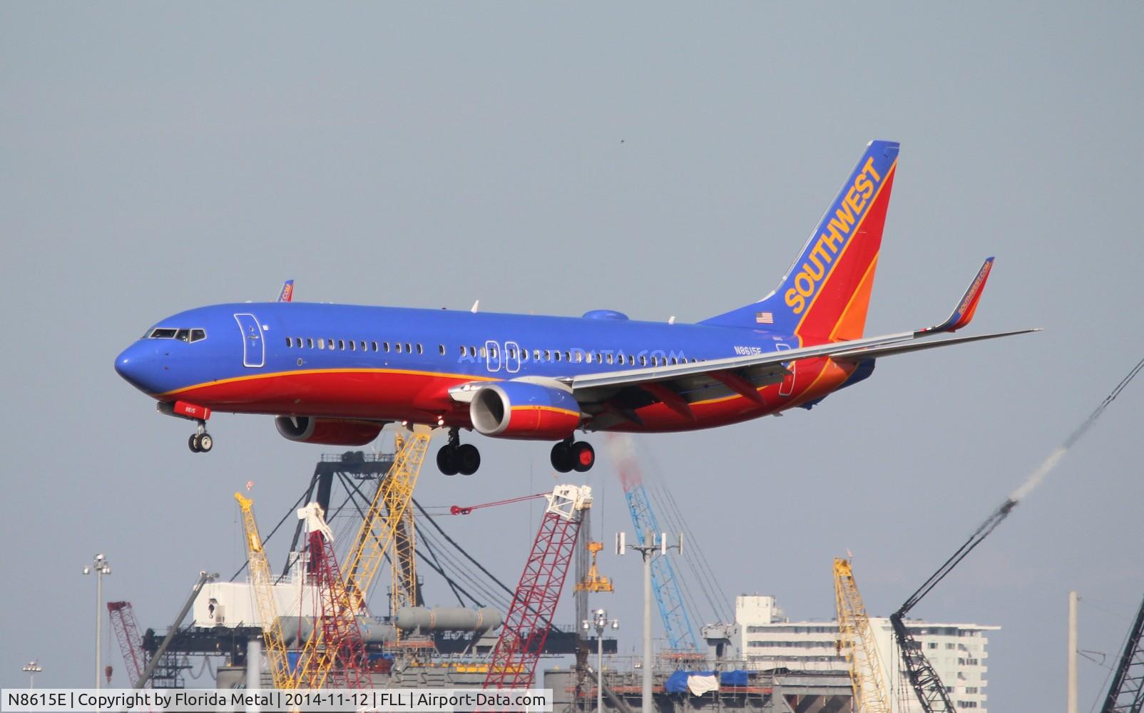 N8615E, 2013 Boeing 737-8H4 C/N 36933, Southwest