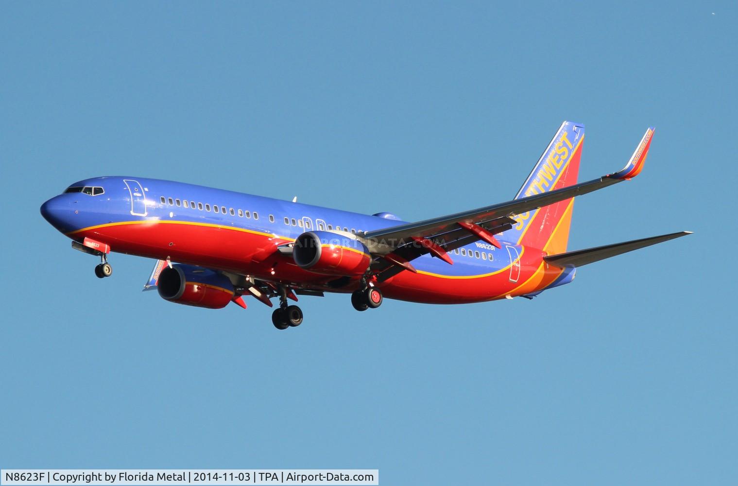 N8623F, 2013 Boeing 737-8H4 C/N 36731, Southwest