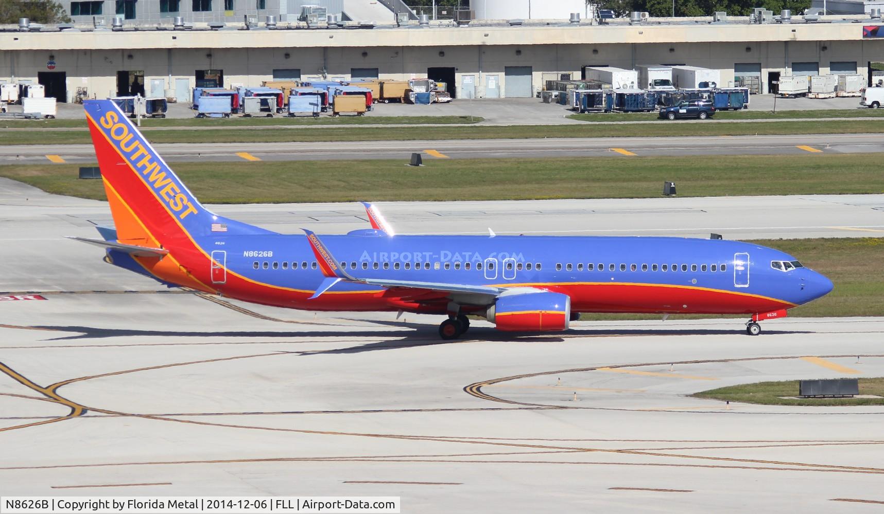 N8626B, 2014 Boeing 737-8H4 C/N 36894, Southwest