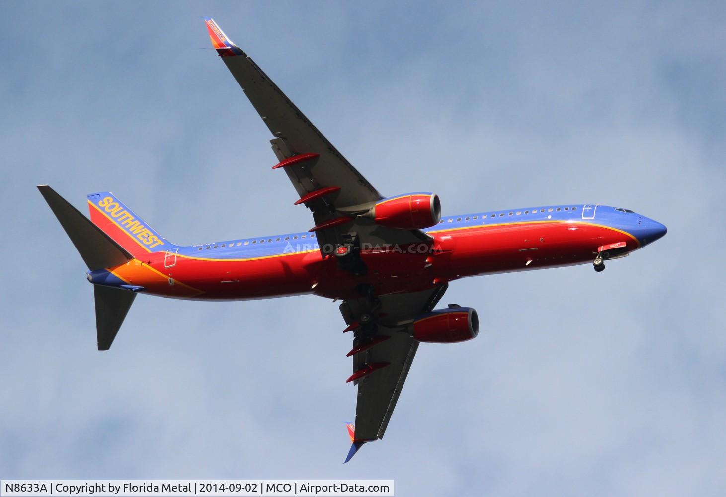 N8633A, 2014 Boeing 737-8H4 C/N 36905, Southwest