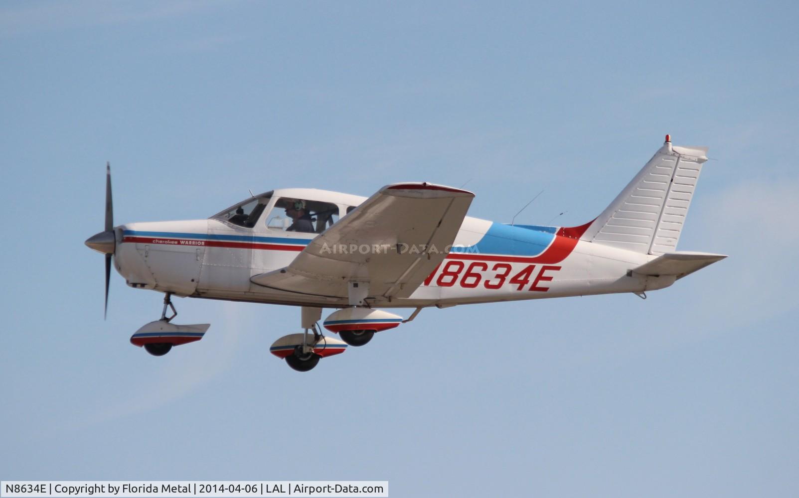 N8634E, 1976 Piper PA-28-151 Cherokee Warrior C/N 28-7615144, PA-28-151