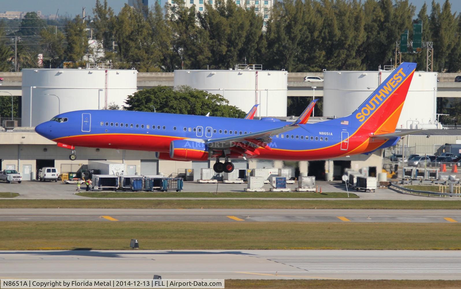 N8651A, 2014 Boeing 737-8H4 C/N 36920, Southwest