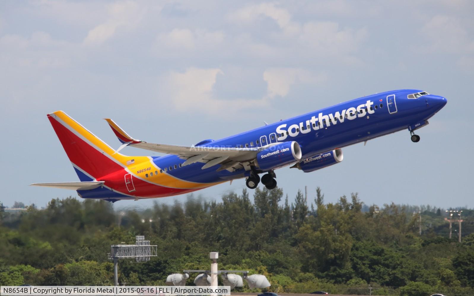 N8654B, 2014 Boeing 737-8H4 C/N 37045, Southwest