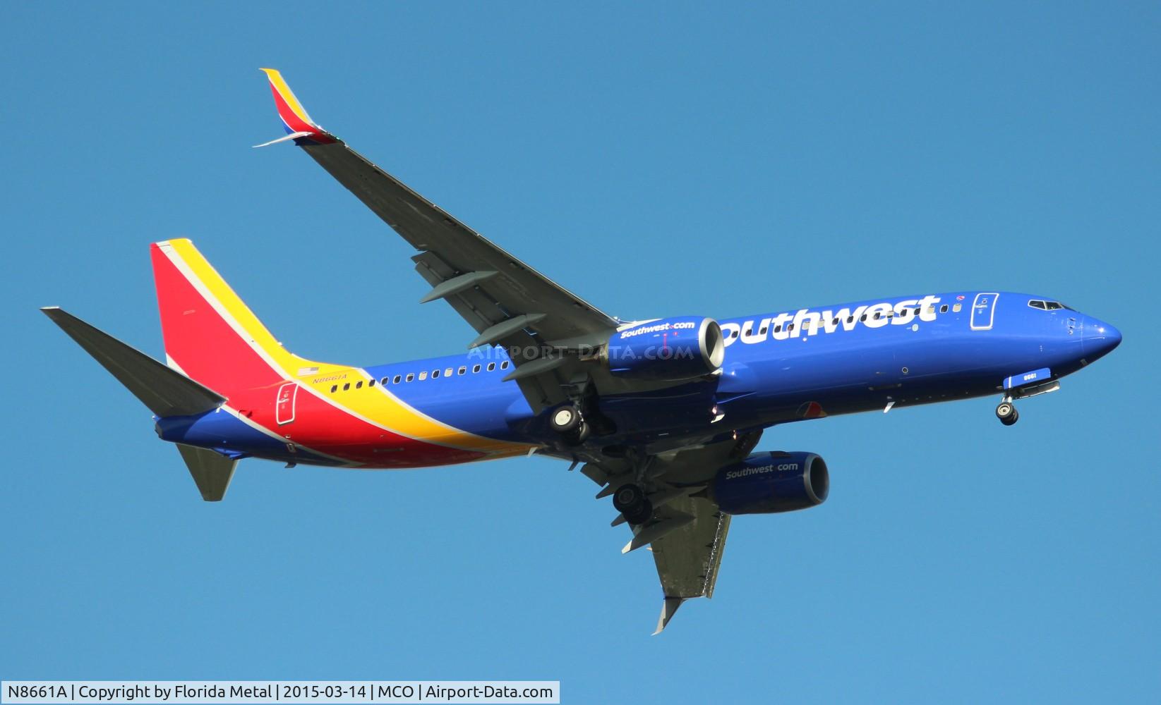 N8661A, 2015 Boeing 737-8H4 C/N 36906, Southwest