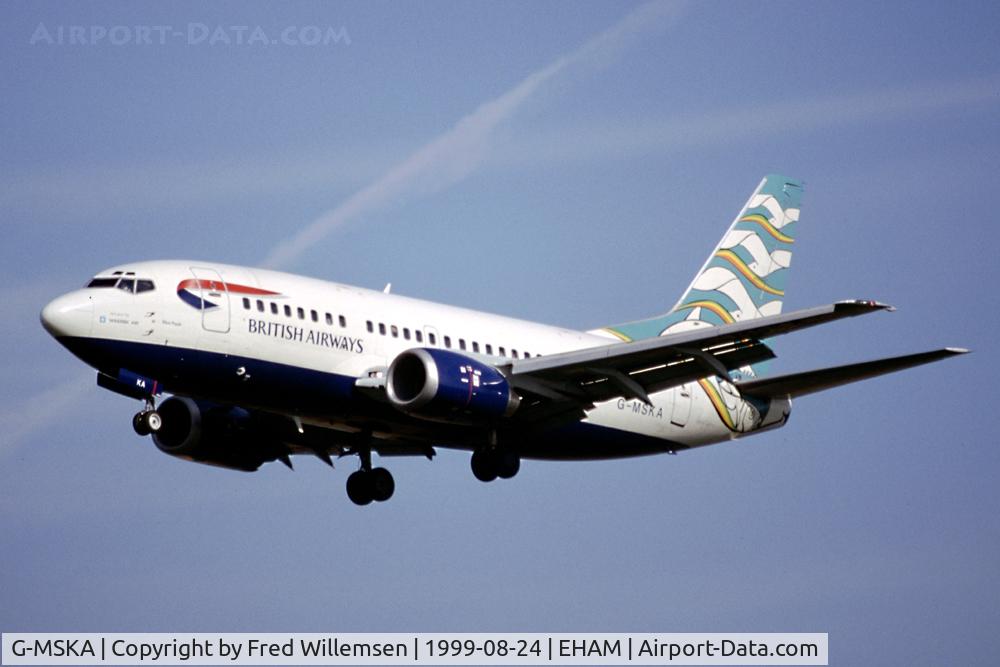 G-MSKA, 1990 Boeing 737-5L9 C/N 24859, Maersk
