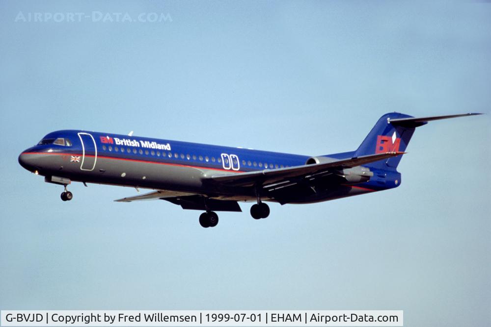 G-BVJD, 1994 Fokker 100 (F-28-0100) C/N 11503, BMA