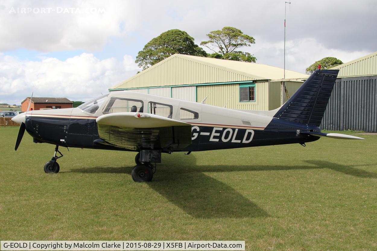 G-EOLD, 1985 Piper PA-28-161 Cherokee Warrior II C/N 28-8516030, A visitor to Fishburn Airfield, Piper PA-28-161 Cherokee Warrior II. August 29th 2015.