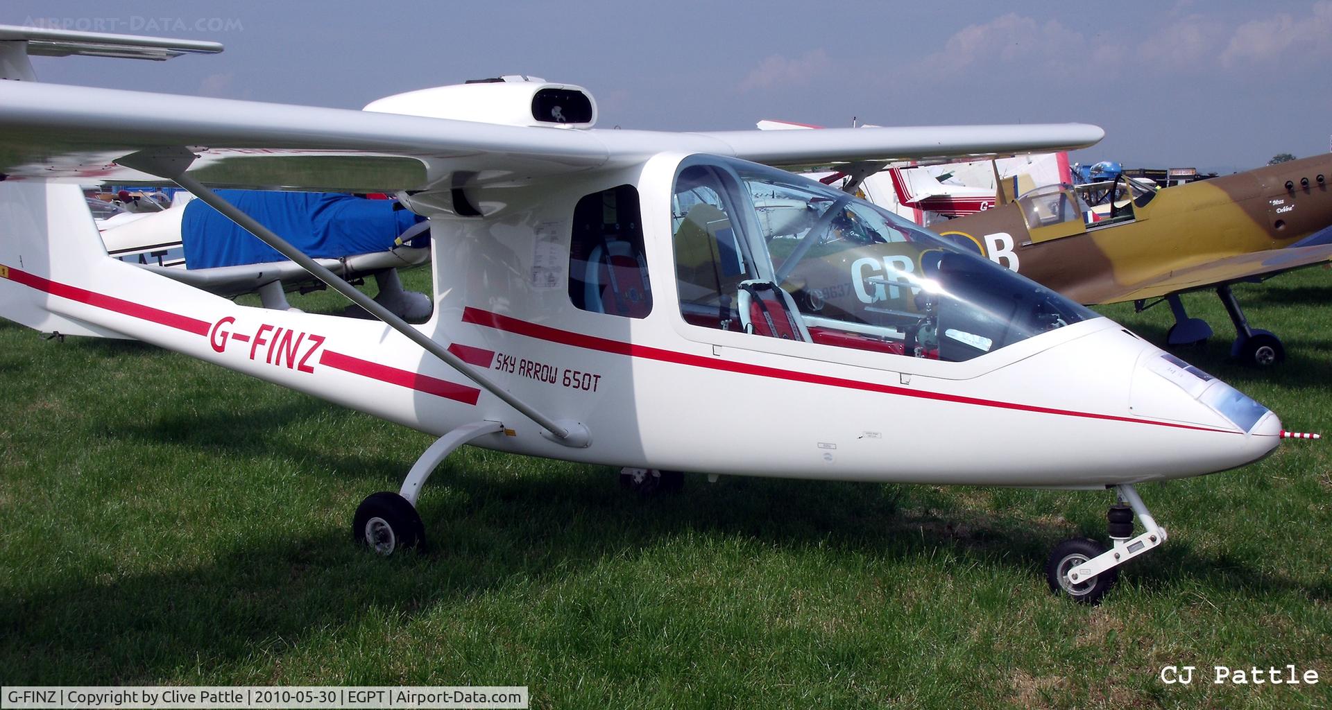 G-FINZ, 2003 Iniziative Industriali Italiane Sky Arrow 650T C/N PFA 298-13824, On display in the static park during the Heart of Scotland Airshow held at Perth (Scone) airfield EGPT