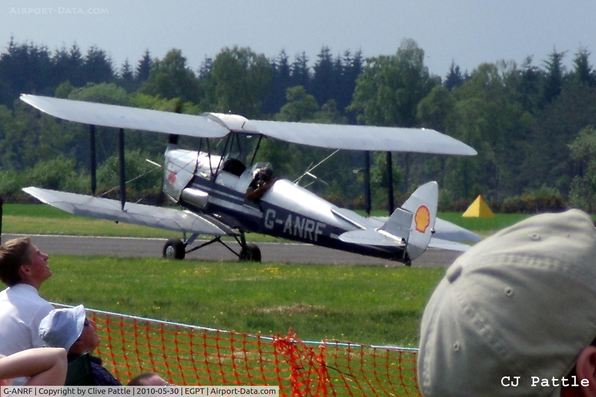 G-ANRF, 1941 De Havilland DH-82A Tiger Moth II C/N 83748, Taxi after display during the Heart of Scotland Airshow held at Perth (Scone) airfield EGPT