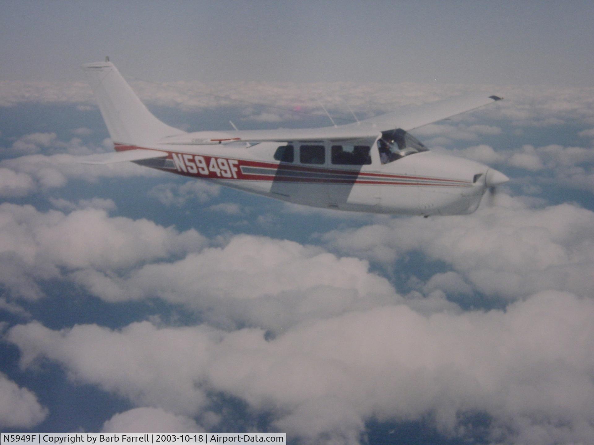 N5949F, 1967 Cessna 210H Centurion C/N 21058949, Flying to Bahamas