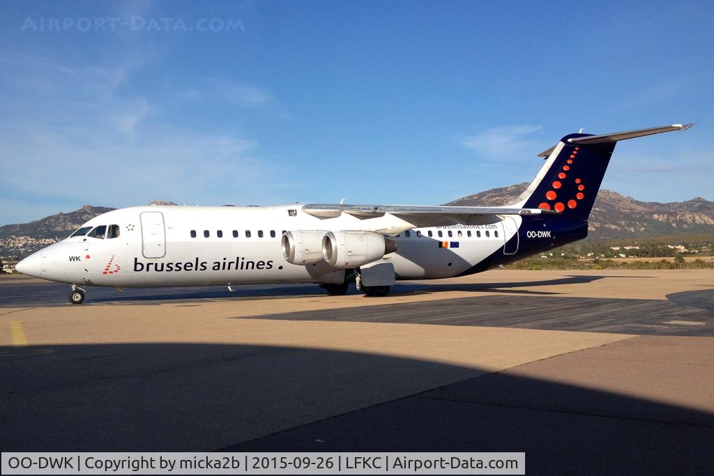 OO-DWK, 1999 British Aerospace Avro 146-RJ100 C/N E3360, Parked