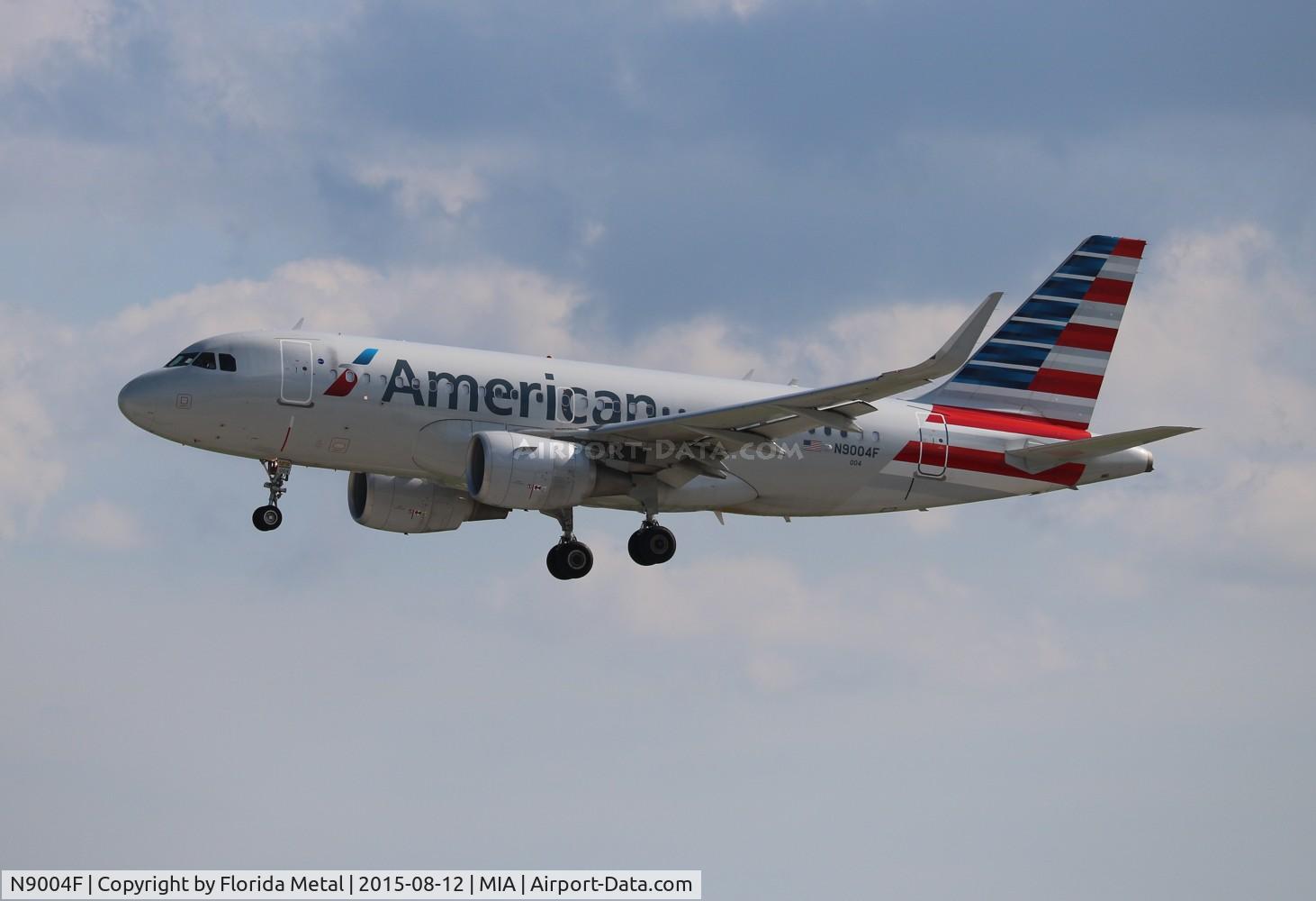 N9004F, 2013 Airbus A319-115 C/N 5745, American