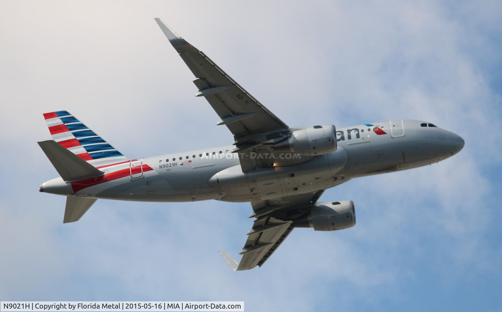 N9021H, 2014 Airbus A319-112 C/N 6277, American