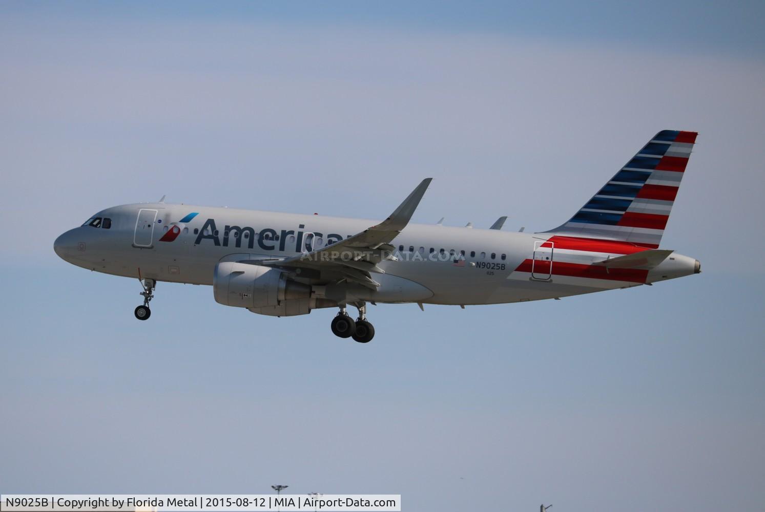 N9025B, 2014 Airbus A319-115 C/N 6393, American