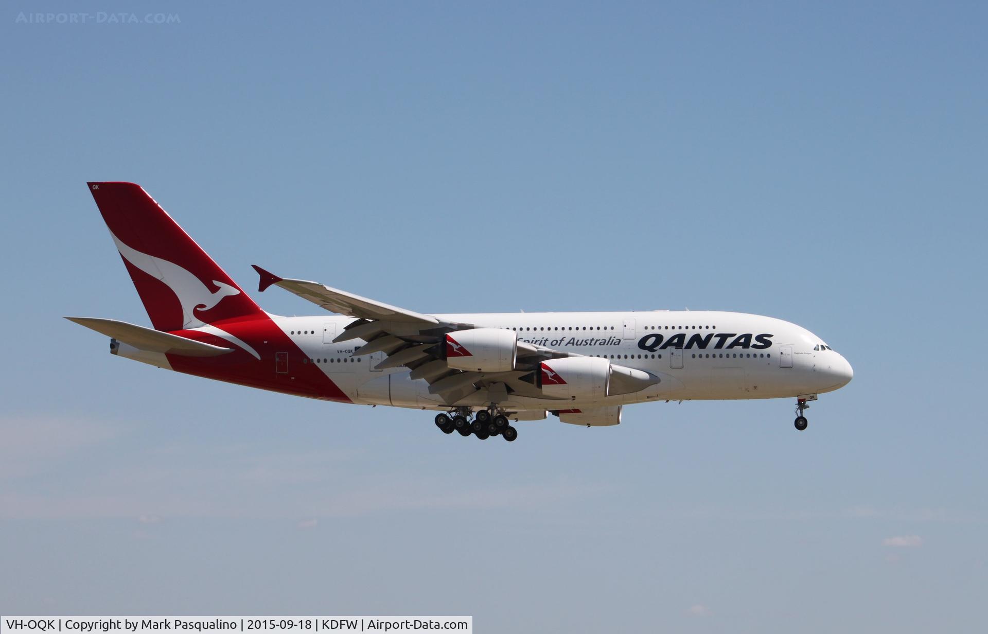 VH-OQK, 2011 Airbus A380-842 C/N 063, Airbus A380-842
