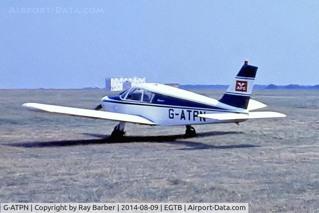 G-ATPN, 1966 Piper PA-28-140 Cherokee C/N 28-21899, Piper PA-28-140 Cherokee [28-21899] Booker~G 09/07/1978. From a slide.