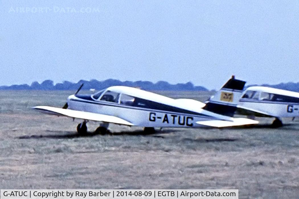 G-ATUC, 1966 Piper PA-28-140 Cherokee C/N 28-21975, Piper PA-28-140 Cherokee [28-21975] Booker~G 09/07/1978. From a slide.