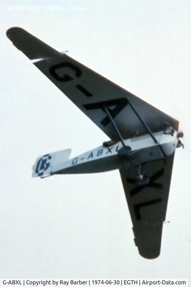 G-ABXL, Granger Archaeopteryx C/N 3A, Granger Archaeopteryx [3A] Old Warden~G 30/06/1974. From a slide.