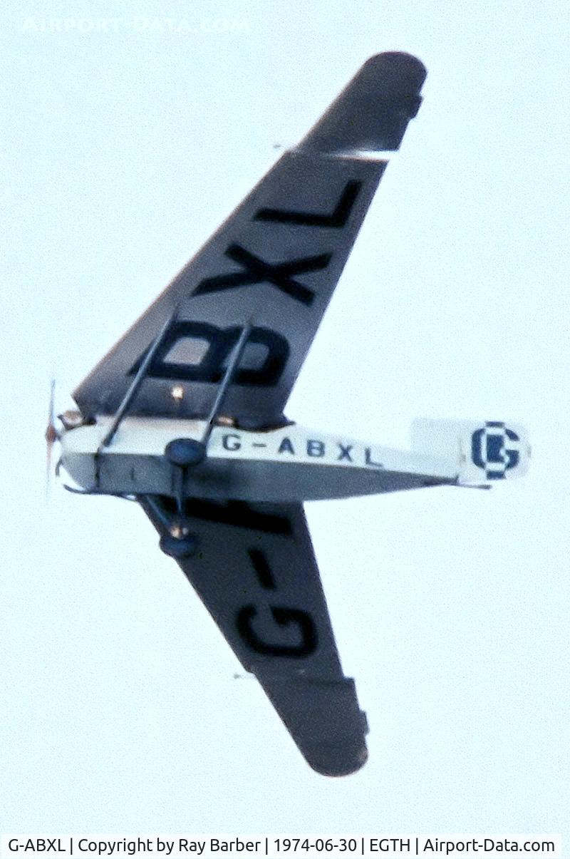 G-ABXL, Granger Archaeopteryx C/N 3A, Granger Archaeopteryx [3A] Old Warden~G 30/06/1974. From a slide.