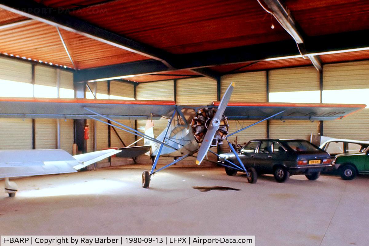 F-BARP, Morane-Saulnier MS-505 Criquet C/N 496, Morane-Saulnier MS.505 Criquet [496/10] Chavenay-Villepreux~F 13/09/1980. From a slide.