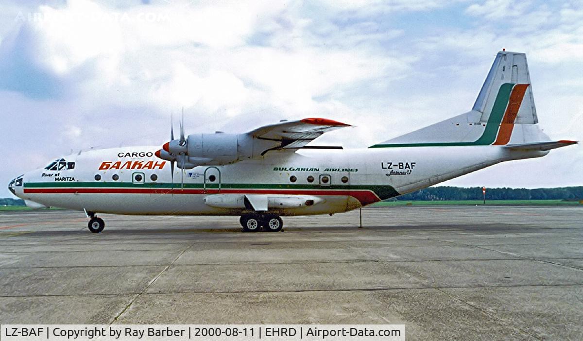 LZ-BAF, 1964 Antonov An-12B C/N 402408, Antonov An-12B [402408] (Balkan Bulgarian Air Cargo] Rotterdam~PH 11/08/2000