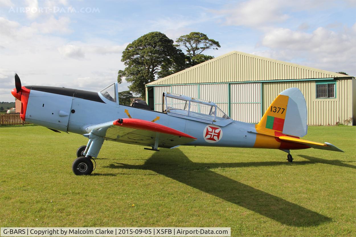 G-BARS, 1952 De Havilland DHC-1 Chipmunk T.10 C/N C1/0557, De Havilland DHC-1 Chipmunk 22, a visitor to Fishburn Airfield, September 5th 2015.