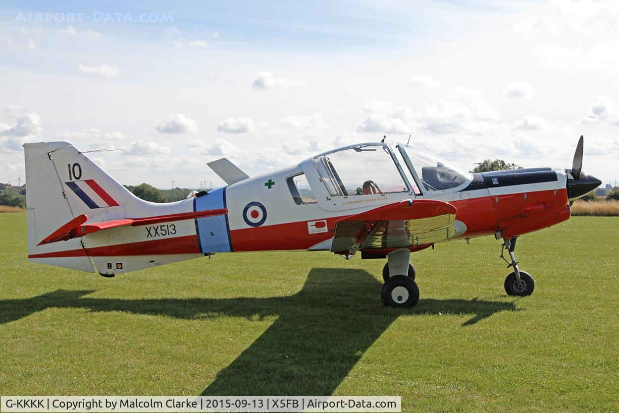 G-KKKK, 1973 Scottish Aviation Bulldog T.1 C/N BH120/199, Scottish Aviation Bulldog T.1, Fishburn Airfield, September 13th 2015.