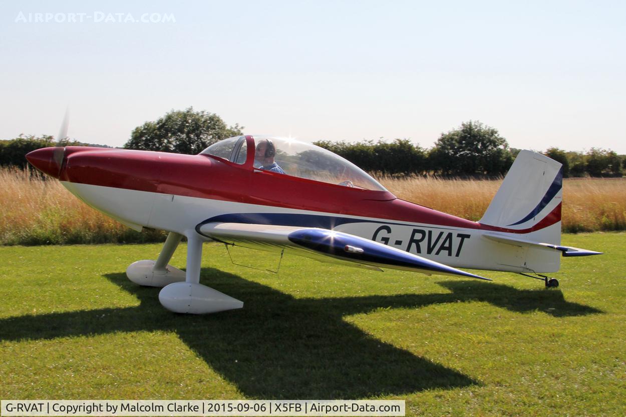 G-RVAT, 2009 Vans RV-8 C/N LAA 303-14928, Vans RV-8, Fishburn Airfield, September 6th 2015.
