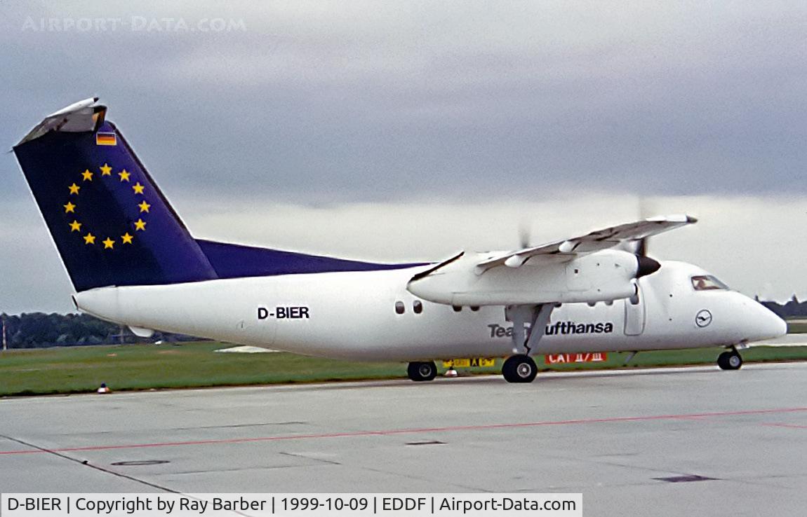 D-BIER, 1991 De Havilland Canada DHC-8-103A Dash 8 C/N 310, De Havilland Canada DHC-8-103A Dash 8 [310] ( Lufthansa Regional/Augsburg Airways) Frankfurt~D 09/10/1999