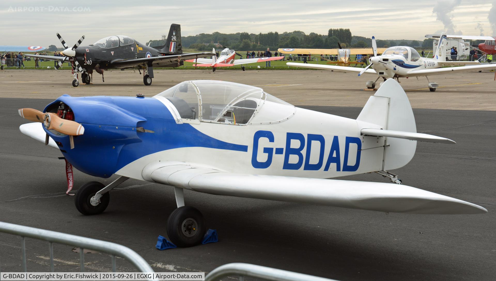 G-BDAD, 1976 Taylor JT-1 Monoplane C/N PFA 1453, 3. G-BDAD at The Yorkshire Air Show, Church Fenton, Sept. 2015.