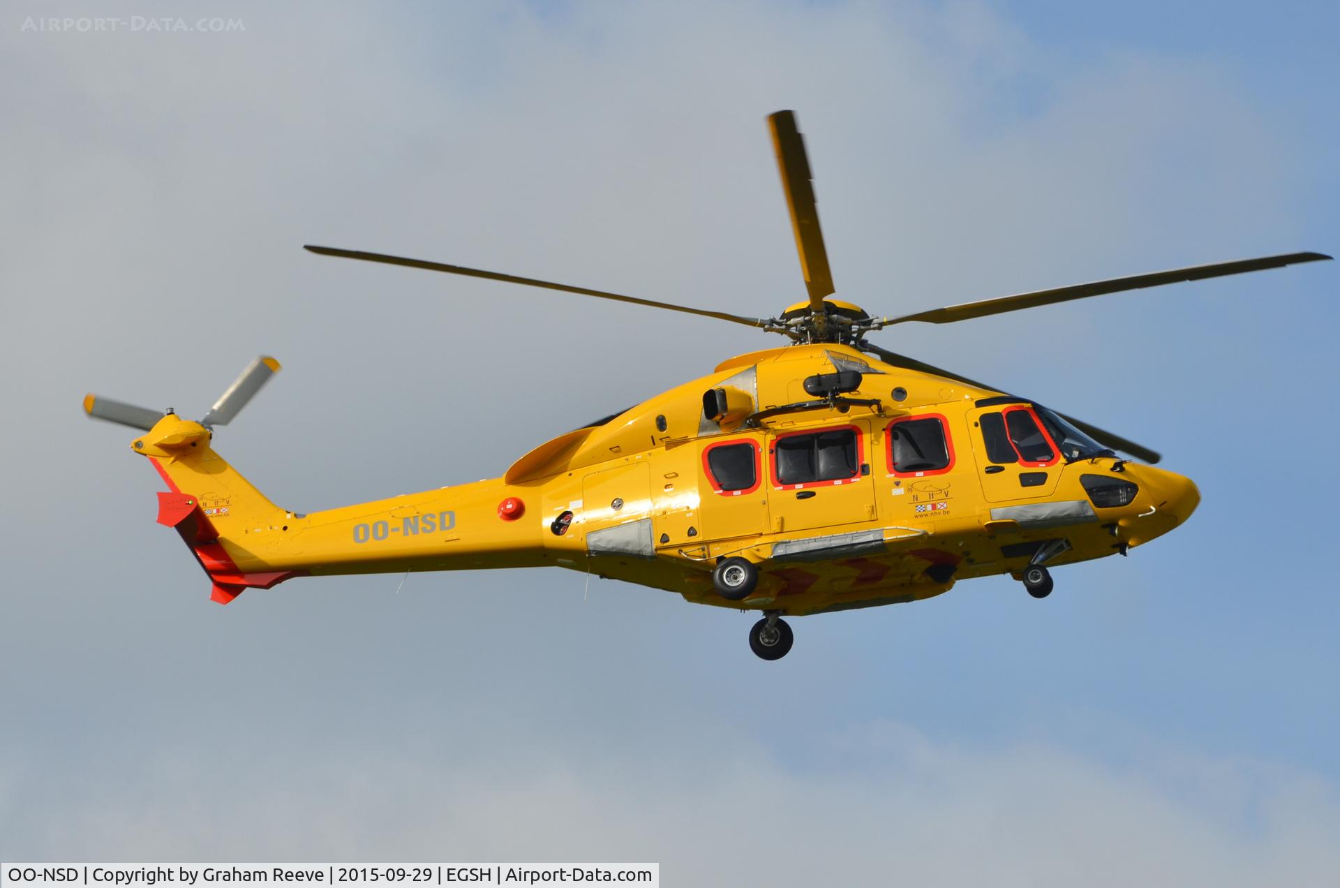 OO-NSD, 2015 Airbus Helicopters EC-175B C/N 5006, Landing on runway 