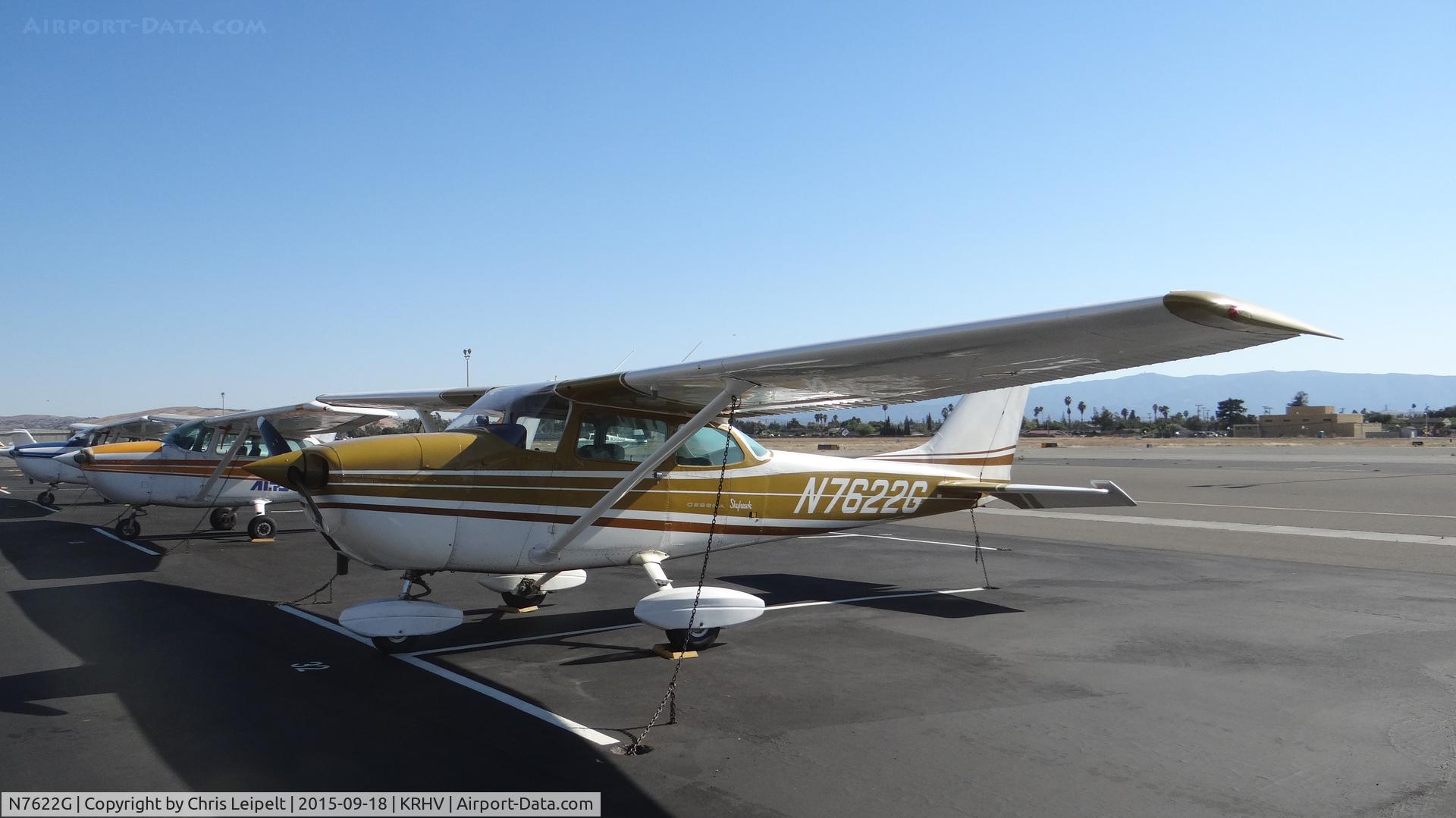 N7622G, 1970 Cessna 172L C/N 17259322, California-based 1970 Cessna 172L visiting Reid Hillview Airport, San Jose, CA parked at Nice Air.