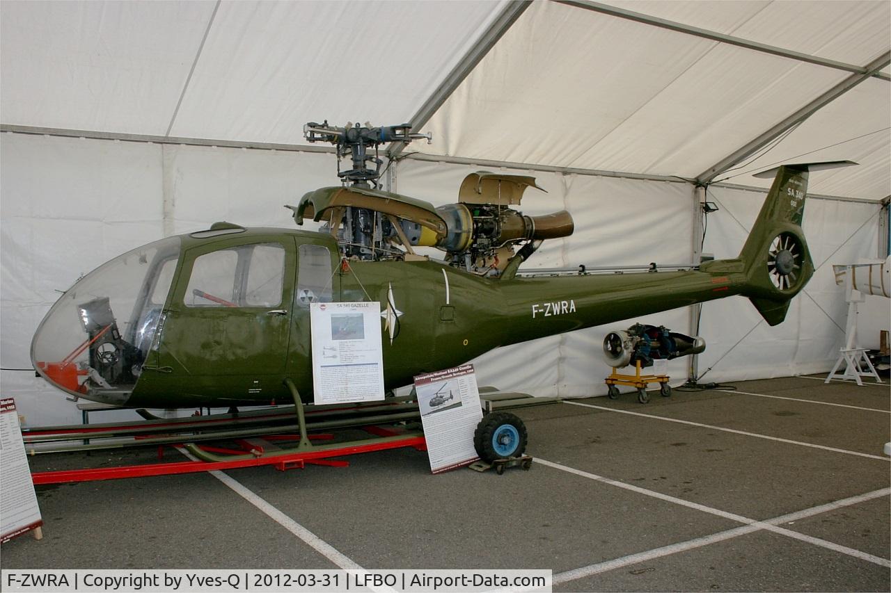 F-ZWRA, Sud Aviation SA-340 Gazelle C/N 002, Sud Aviation SA 340 Gazelle, Under restoration, Preserved at Ailes Anciennes Museum, Toulouse-Blagnac