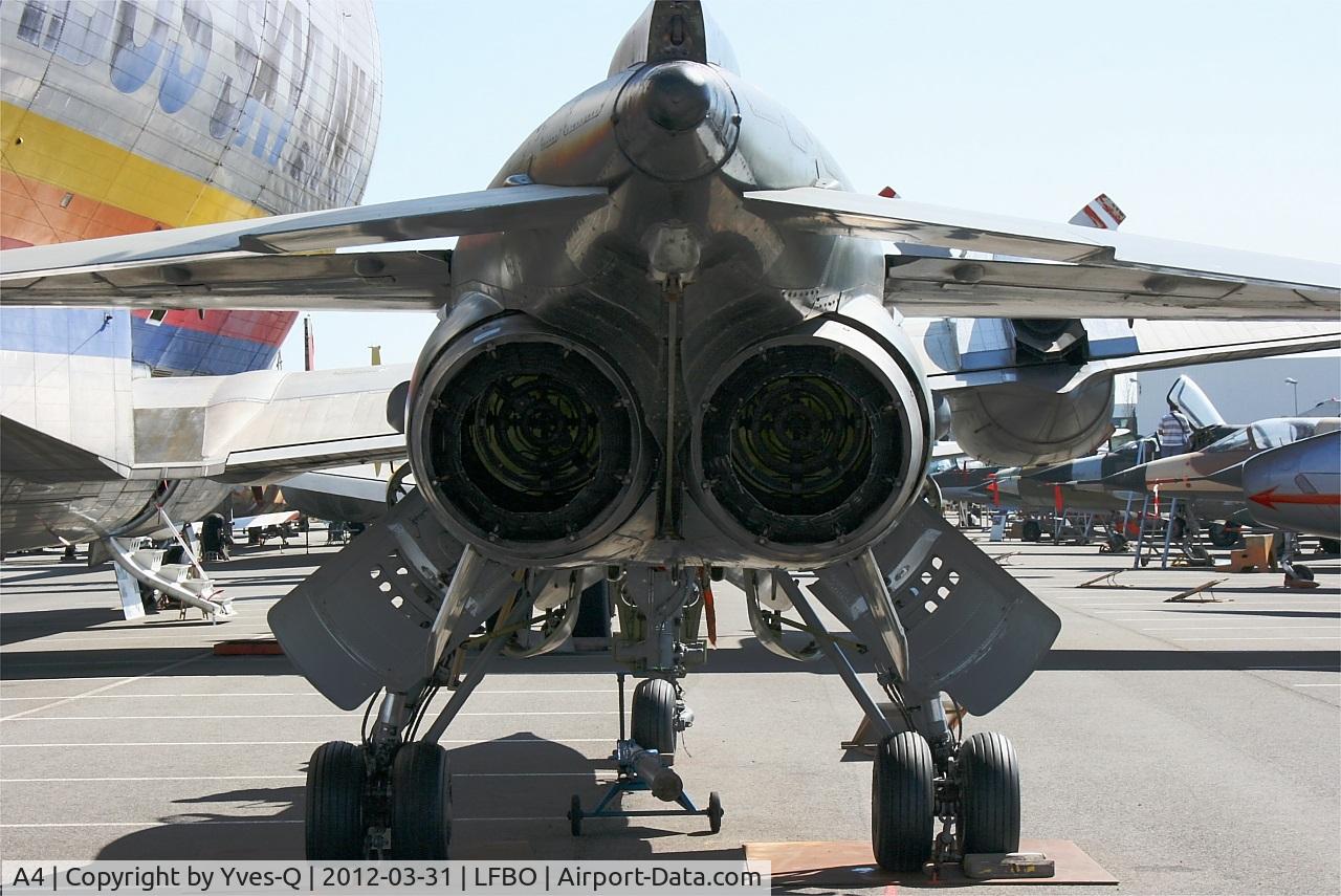 A4, Sepecat Jaguar A C/N A4, Sepecat Jaguar A, rear view, Preserved at Les Ailes Anciennes Museum, Toulouse-Blagnac (LFBO)
