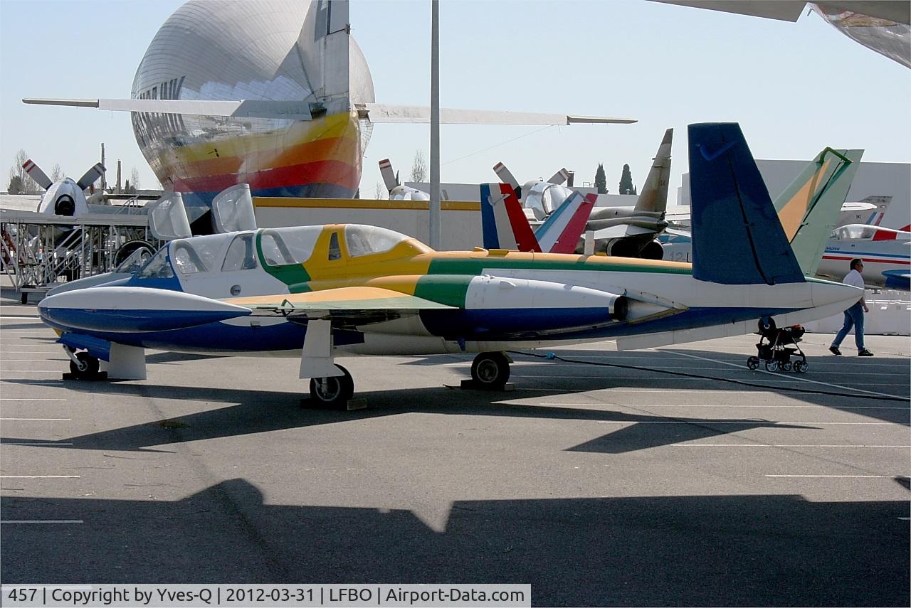 457, Fouga CM-170R Magister C/N 457, Fouga CM-170R Magister, Preserved at Les Ailes anciennes Museum, Toulouse -Blagnac (LFPO)