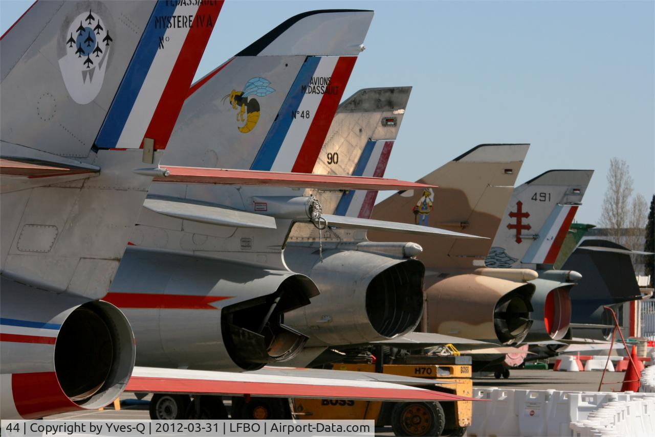 44, Dassault Mystere IVA C/N 44, Dassault Mystere IVA, Preserved at Les Ailes Anciennes Museum, Toulouse-Blagnac
