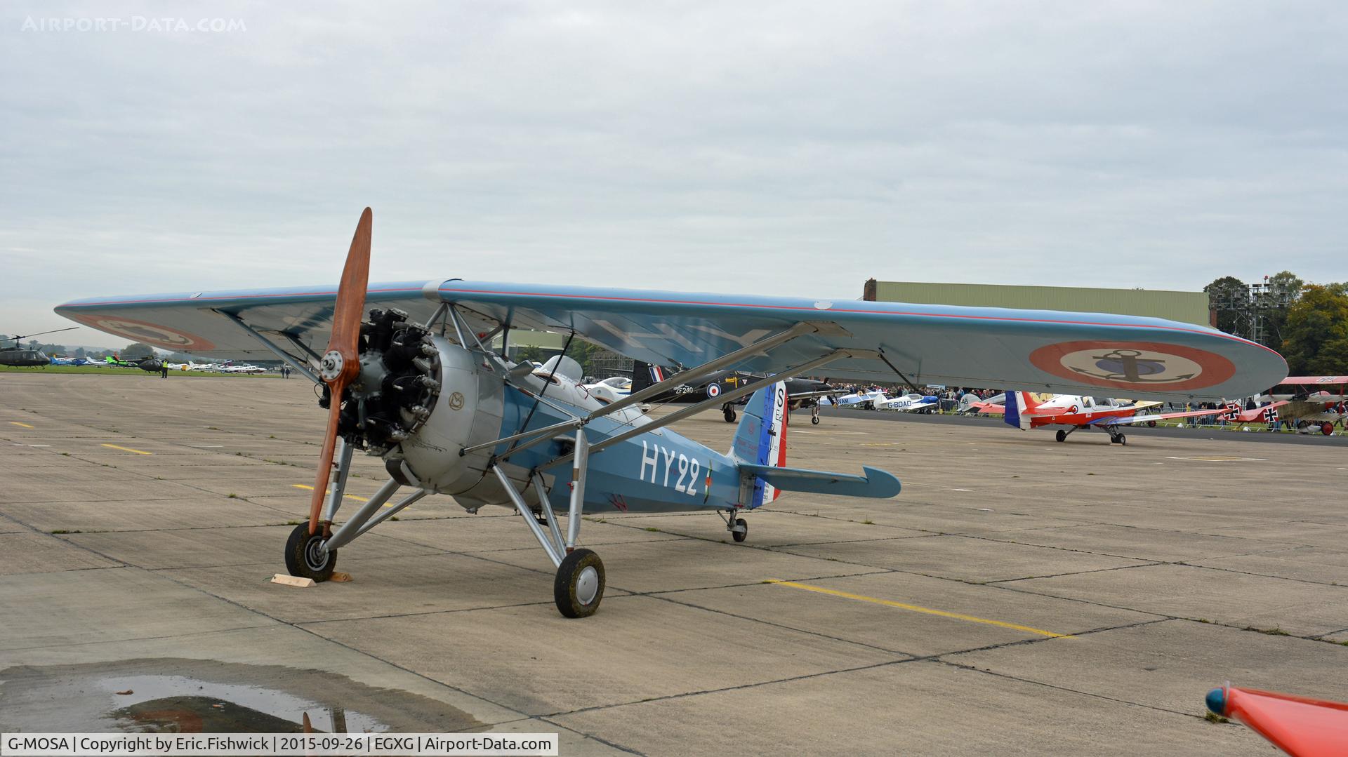 G-MOSA, 1952 Morane-Saulnier MS.317 C/N 351, 3. G-MOSA at The Yorkshire Air Show, Church Fenton, Sept. 2015.