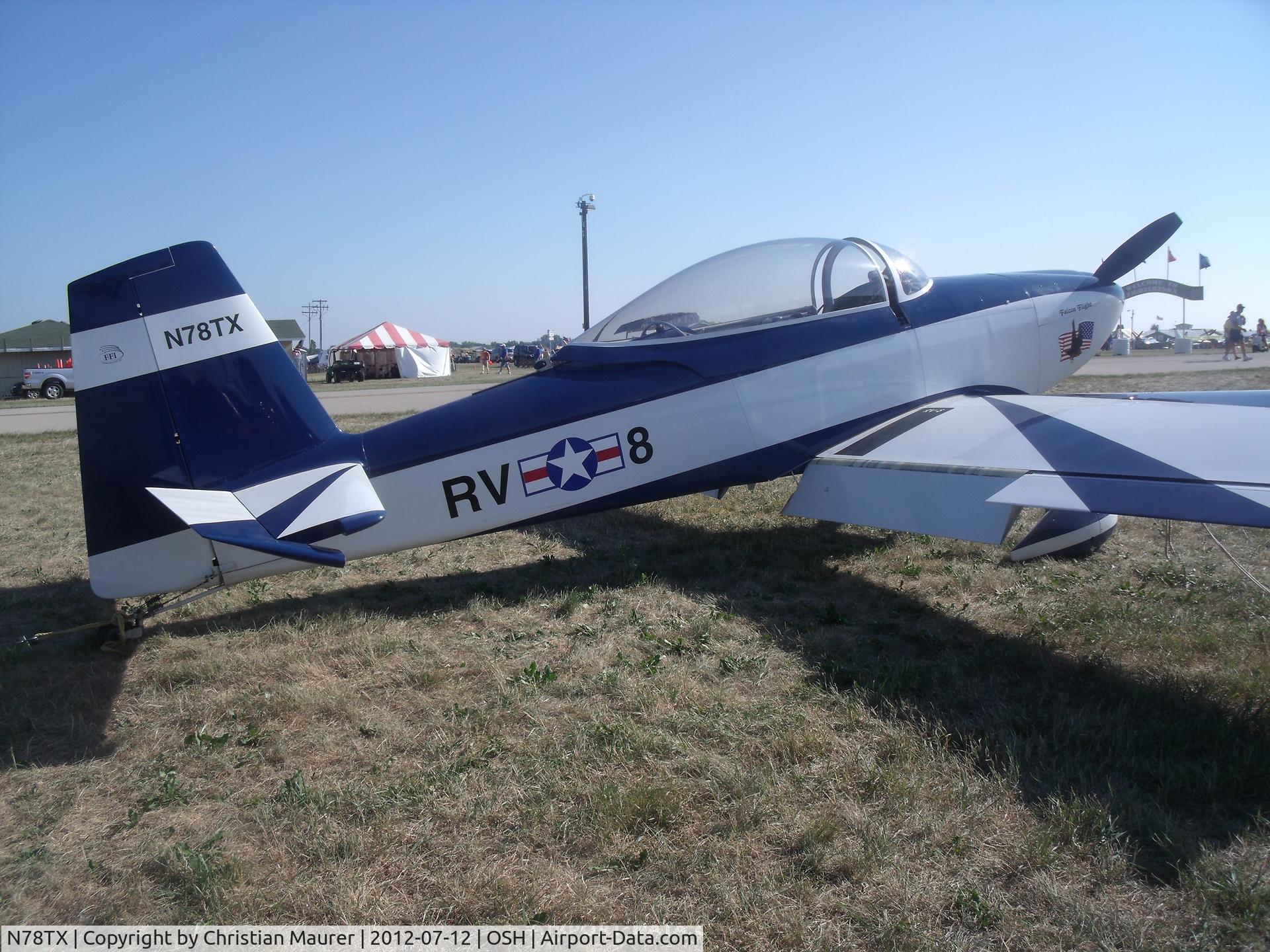 N78TX, 2001 Vans RV-8 C/N 80796, Vans RV-8