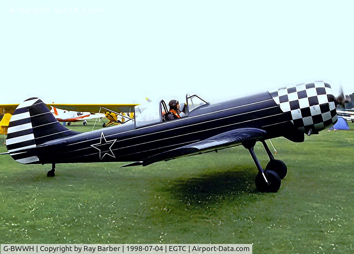 G-BWWH, 1985 Yakovlev Yak-50 C/N 853010, Yakovlev Yak-50 [853010] Cranfield~G 04/07/1998