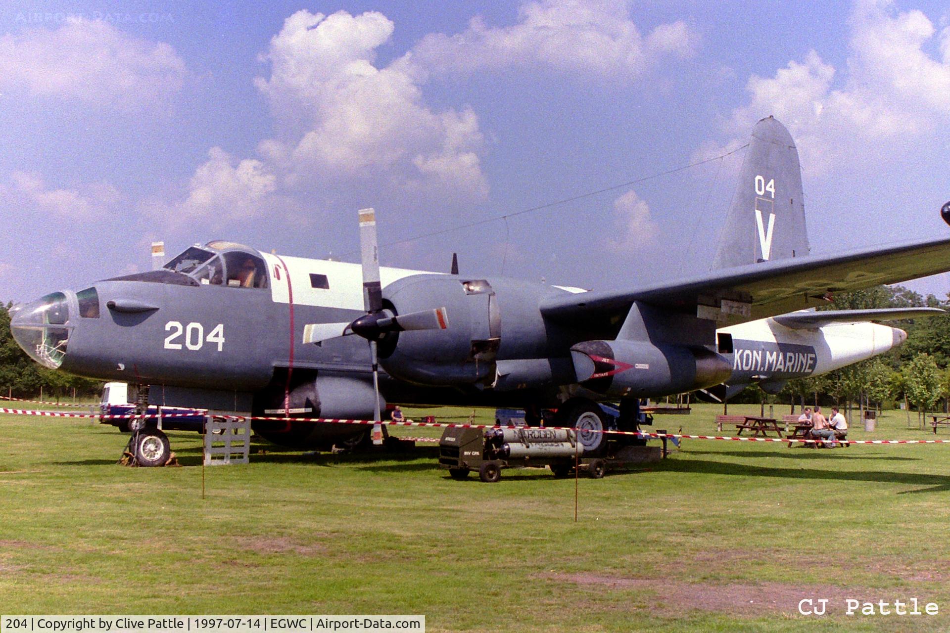 204, Lockheed SP-2H Neptune C/N 726-7251, On external display at the aerospace museum RAF Cosford EGWC