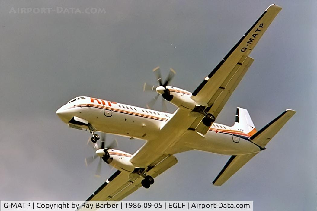 G-MATP, 1986 British Aerospace ATP C/N 2001, British Aerospace BAe ATP [2001] (British Aerospace) Farnborough~G 05/09/1986