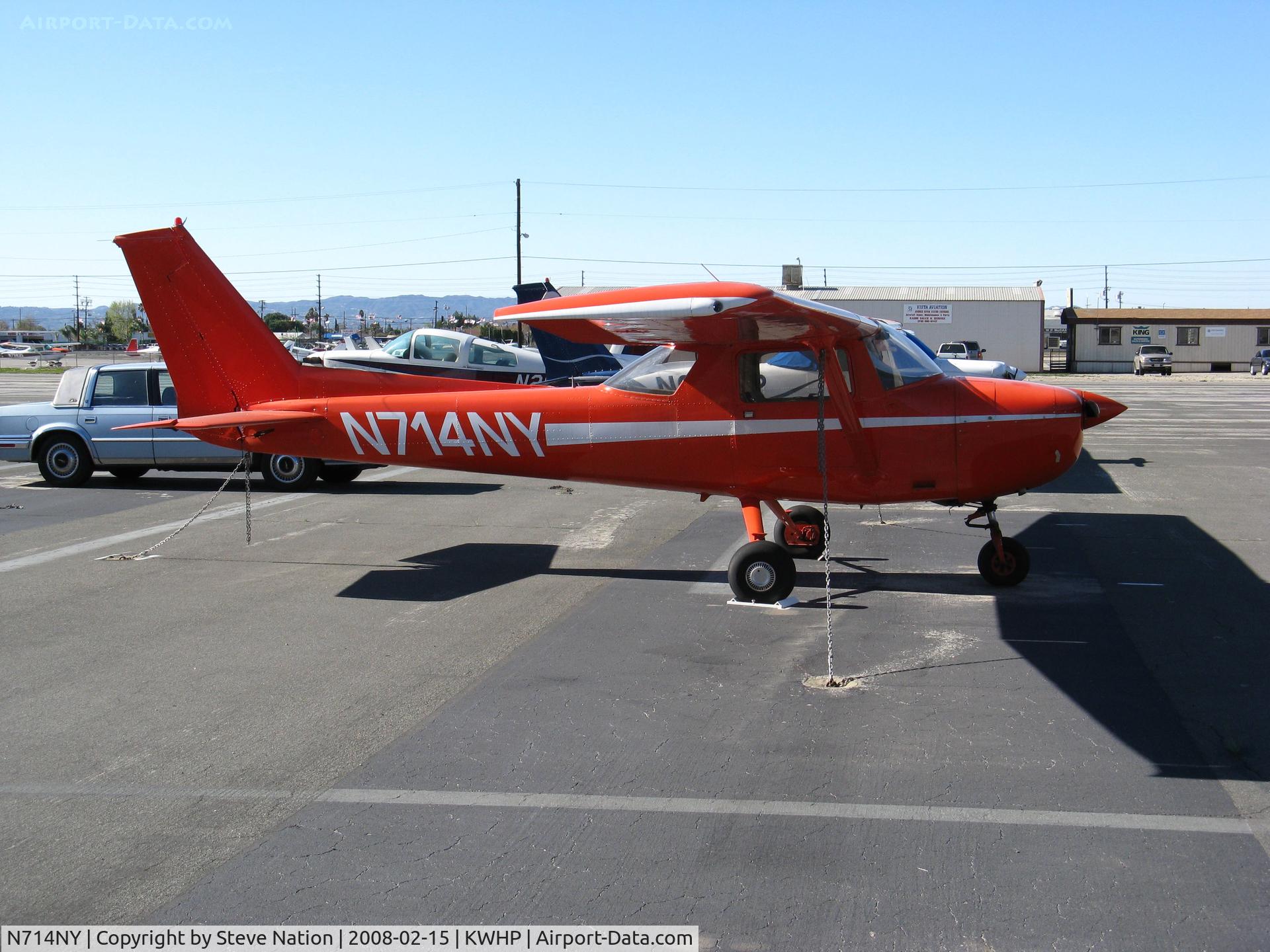 N714NY, 1977 Cessna 150M C/N 15079315, High Visibility (!) 1977 Cessna 150M @ Whiteman Airport, Pacoima CA