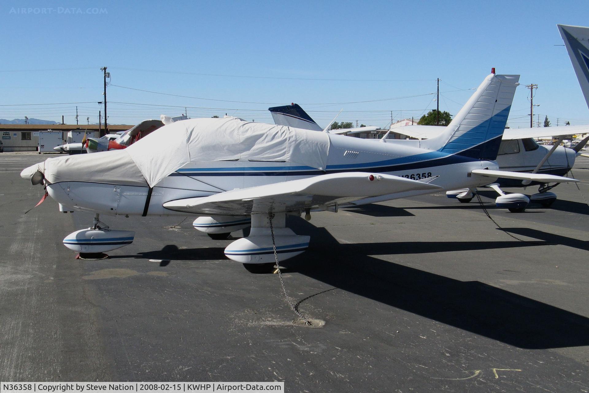 N36358, 1978 Piper PA-28-161 C/N 28-7816631, 1978 Piper PA-28-161 with cockpit cover @ Whiteman Airport, Pacoima CA (now registered to owner in Texas)